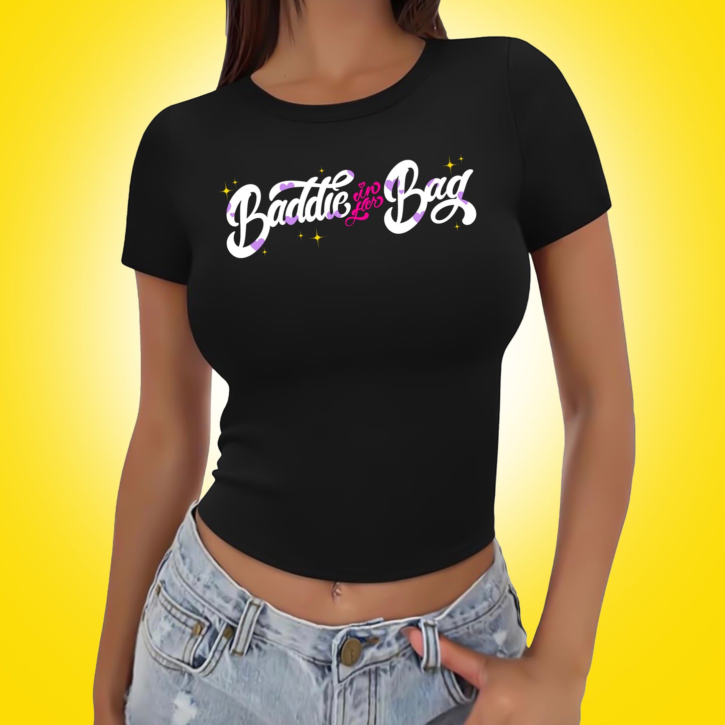 Baddie in HER bag Crop Tee