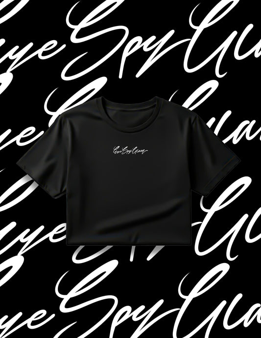 ESG cursive Crop tee